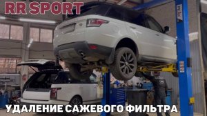 RR Sport удаление сажевого фильтра. Потеря мощности Рендж Ровер Спорт. Сажевый фильтр забит.