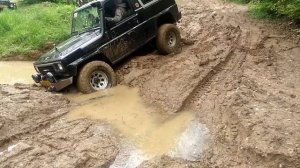 Daihatsu Rocky offroading in Luxemburg