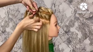 imaginative open hairstyle for party