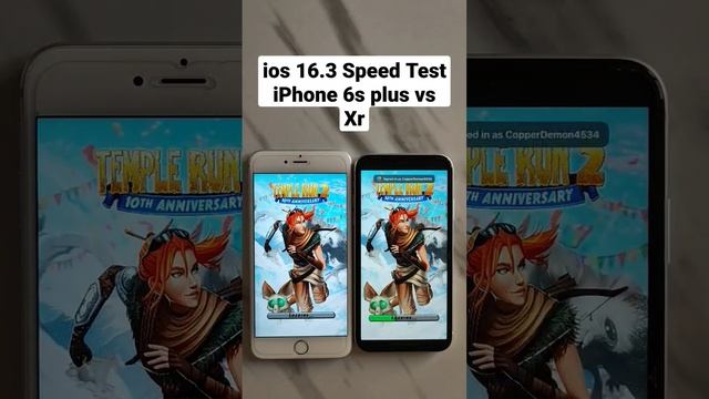 ios16.3 iPhone Speed Test iPhone 6s plus vs Xr