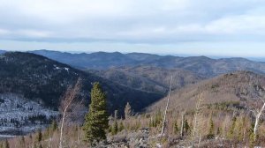 Вид с горы Гладенькая, Хакасия.