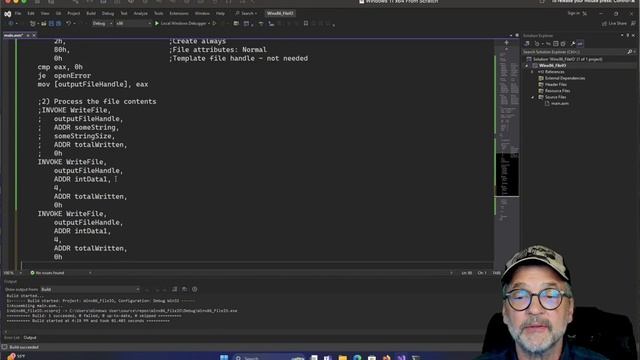 Assembly 46a: File Basic Input/Output Windows x86_64