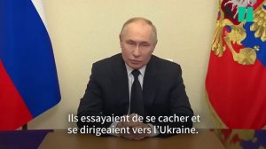 Vladimir Poutine assure que les assaillants de l’attaque à Moscou tentaient de fuir vers l’Ukraine