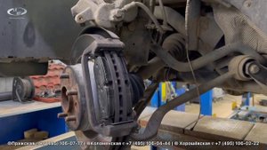 Замена колодок и направляющих Range Rover Sport