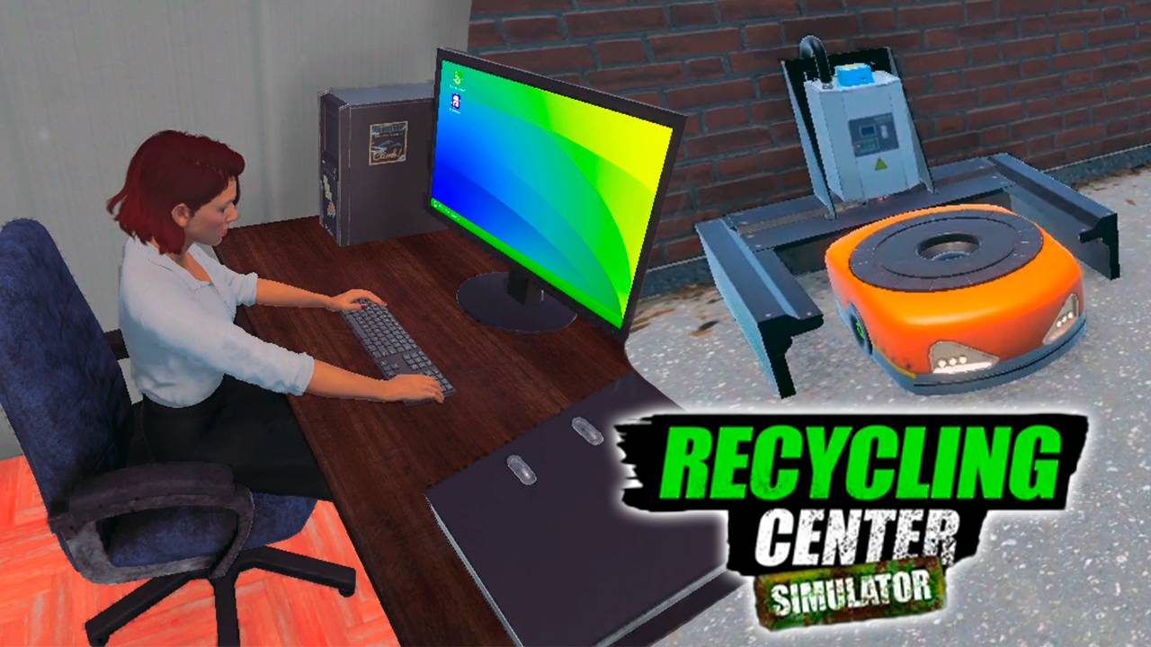 Ассистентка и робот помощник - Recycling Center Simulator #11 Прохождение