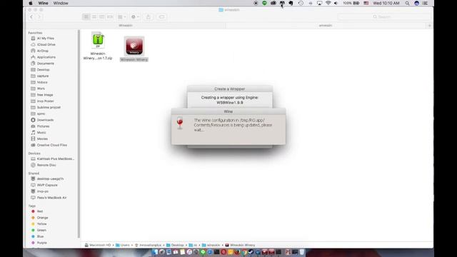 Wineskin Winery Program Error