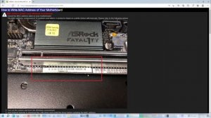 ASRock, LAN MAC Address are invalid in both CMOS and Flash 오류