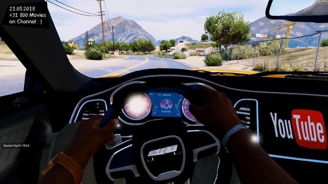 Dodge Challenger SRT RG MODS Test Drive GTA V _REVIEW смотреть онлайн