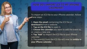 How do I Import ICS to my iPhone calendar?
