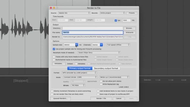 REAPER Projects for Mac смотреть онлайн