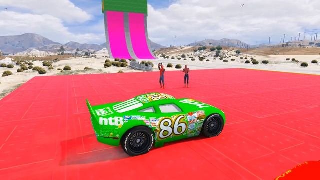 Rusteze McQueen Vs Dinoco McQueen Vs HtB McQueen In GTA 5 Who Will Win The Challenges?