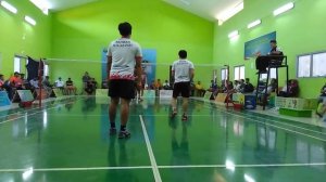 Tournament_badminton all QF Ollas Sport danau indah cup 2019, Irfan Fadillah/stefan vs rahman/andre