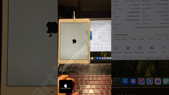 Разблокировка и Обход iCloud + Passcode с поддержкой SIM на iPad Air 2 128GB Gold с iOS 14.7.1