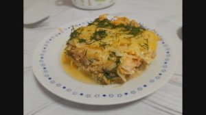 Запеканка капустная с мясным фаршем