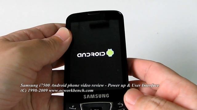 Samsung i7500 Android Phone Review - User interface and design @ OCWORKBENCH