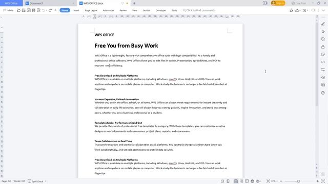 WPS Office Word How To Keep Ribbon Visible смотреть онлайн