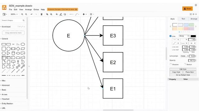 How to create a SEM diagram using draw.io смотреть онлайн