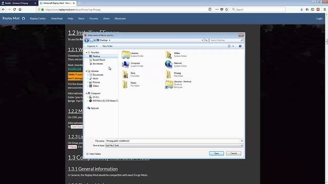 Installing And Using FFmpeg For Replay Mod Tutorial
