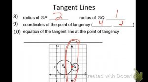 Section 11.1 (Lines that Intersect Circles)