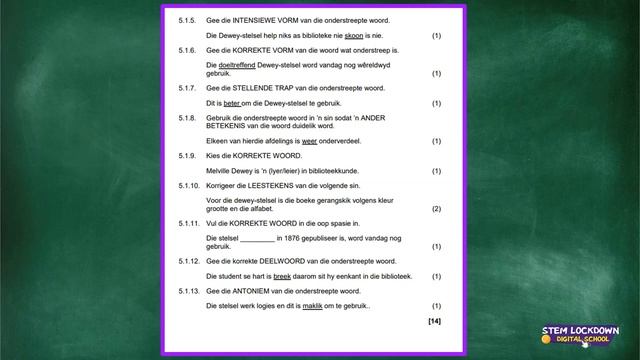 Grade 11 - Afrikaans FAL | Begripstoets смотреть онлайн