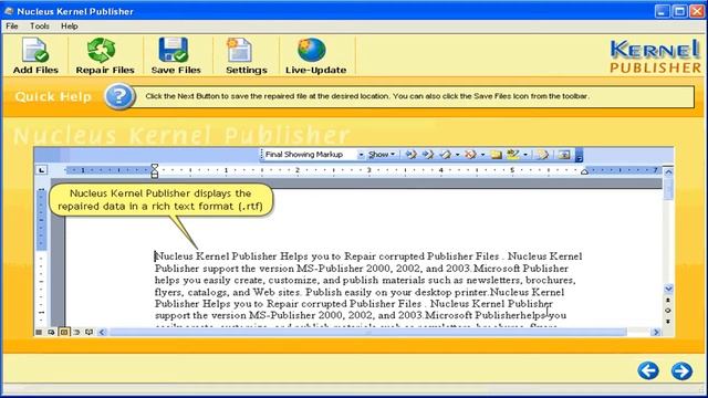 Use Kernel for Publisher to Repair Corrupt Publisher Files - Kernel for Publisher