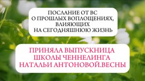 Послание от ВС о прошлых воплощениях, влияющих на сегодняшнюю жизнь || Автор: Елена