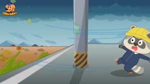A Big Tornado | Safety Cartoon | Kids Cartoon | Sheriff Labrador