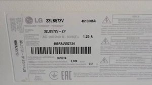 Ремонт телевизора LG 32LB572V, разборка телевизора, замена подсветки, уменьшить ток подсветки.