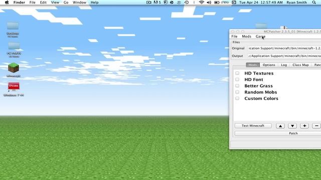 Minecraft Mo Creatures mod 1.2.5 tutorial mac (MCPATCHER) EASY!! смотреть онлайн