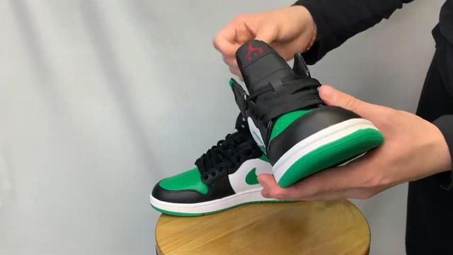 Обзор Nike Air Jordan 1 mid green смотреть онлайн