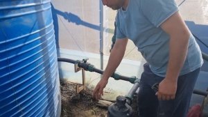 Простой растворный узел в пленочных теплицах.