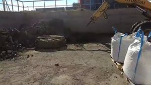 Гидромолот Delta FX-10 на Фронтальном погрузчике HYUNDAI HL740-7