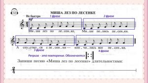 1 класс. Как сократить нотную запись.