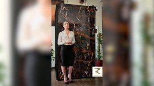 Межкомнатная дверь Slab Rezident Design для отделки керамогранитом 2 вариант