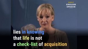 J.K. Rowling Harvard Commencement Speech 2008 | ENGLISH SPEECH with BIG Subtitles