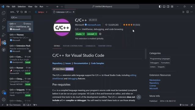Installing VS code with GCC and G++ setup in Windows смотреть онлайн