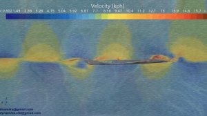 Предварительное изучение движения лодки в бассейне с волнами с неработающим двигателем.