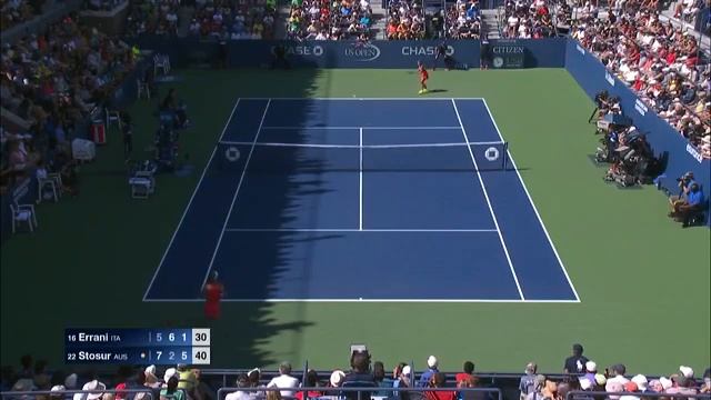 Sara Errani vs Samantha Stosur Match point US Open 2015