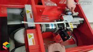 Полуавтоматическая стреппинг машина SP-202, как правильно заправлять ПП стреппинг ленту.