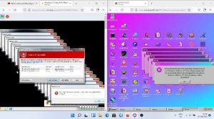 Windows 93 vs Windows 7 crazy error