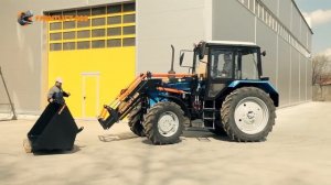 Монтаж фронтального погрузчика FRONTLIFT на базе трактора МТЗ