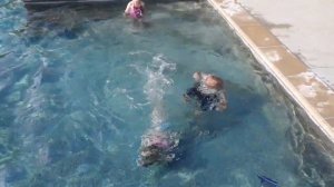 Trinity and Beyond Teaches Swimming Lessons in Real Life Shark Pool!