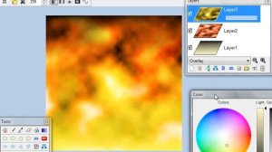 LazPaint - Drawing fire