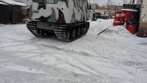 Уаз Буханка на гусеницах Дрифт