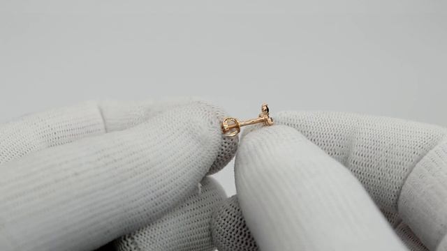 Серьги-пусеты (гвоздики) С-2795 черный фианит смотреть онлайн