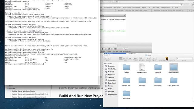 Cocos2d-x v3.2 Installation tutorial for Eclipse on Mac смотреть онлайн