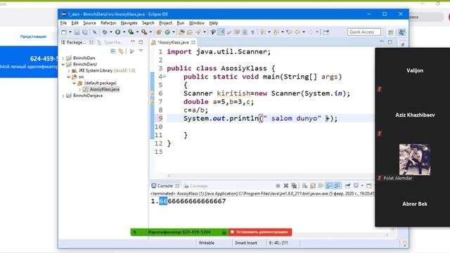 Onlayn Darslar  Java Va Android  1 Dars 3 Qism