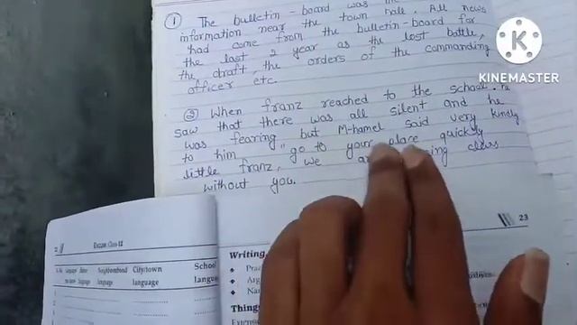 class 12 English | the last lesson |short answer type questions.