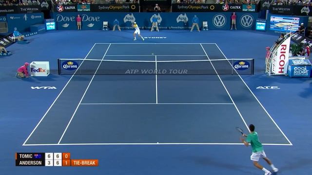 Kevin Anderson v Bernard Tomic - Highlights Men's Singles Final : Apia International Sydney 2013 смотреть онлайн