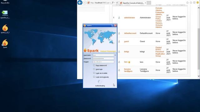 Installation Et Configuration Openfire Server + Client  Spark